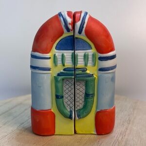 Vintage Jukebox Salt and Pepper Shakers Ceramic